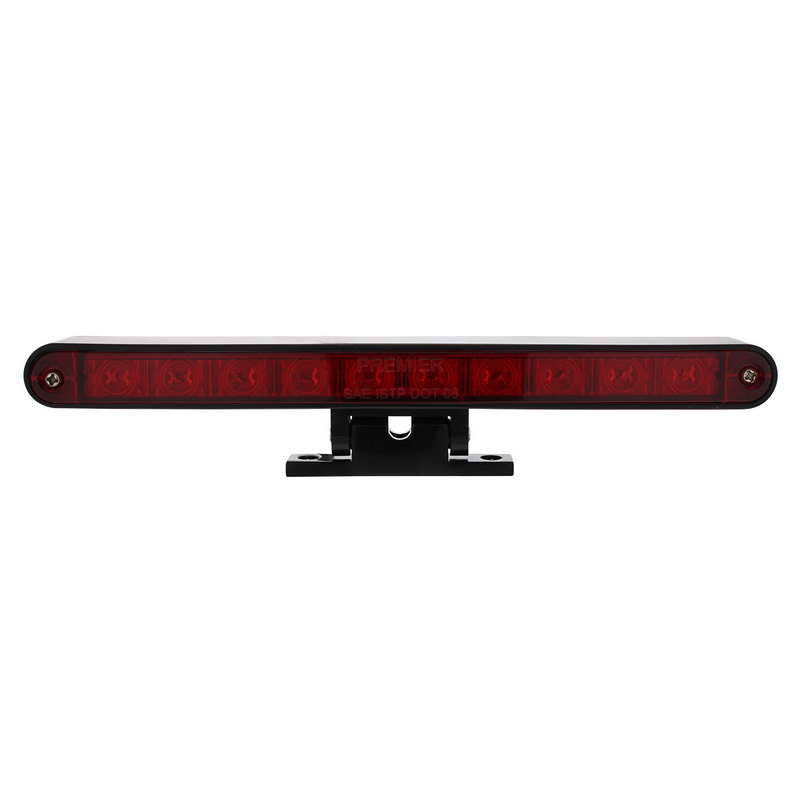 10 LED Split Function 3rd Brake Light With Black Swivel Pedestal Base - Red LED/Red Lens