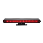10 LED Split Function 3rd Brake Light With Black Swivel Pedestal Base - Red LED/Red Lens