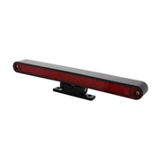 10 LED Split Function 3rd Brake Light With Black Swivel Pedestal Base - Red LED/Red Lens