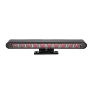 10 LED Dual Function 3rd Brake Light With Black Swivel Pedestal Base - Red LED/Clear Lens