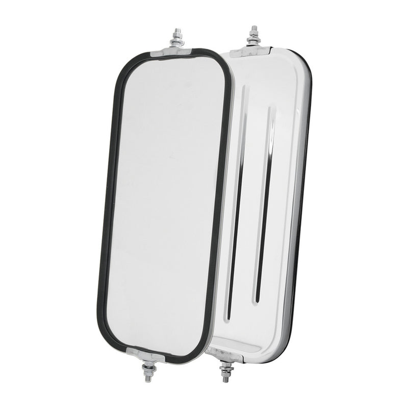 33230 SS 6" X 16" WEST COAST MIRROR W/ CONVEX MIRROR Lavender