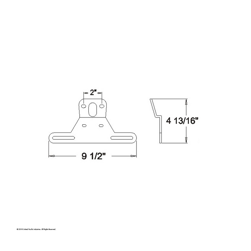 Universal Plastic License Bracket