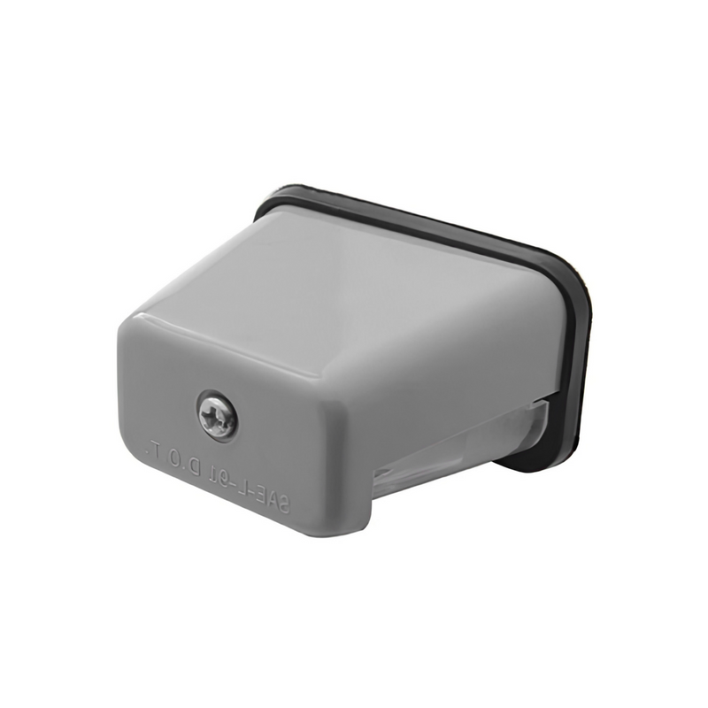 Gray Rectangular License Light