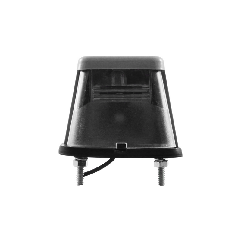 Gray Rectangular License Light