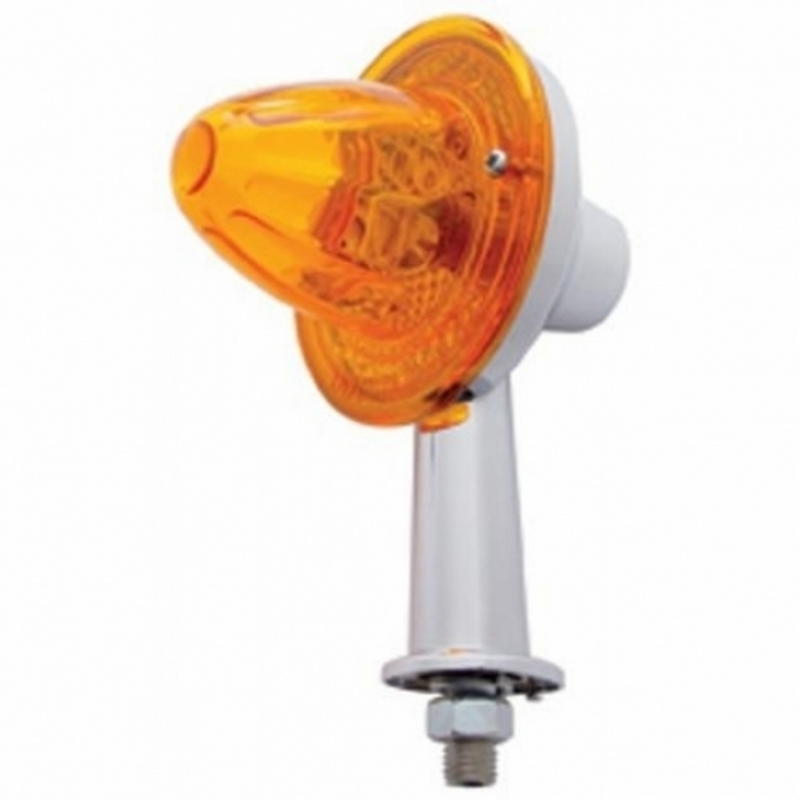 UP-33407 2-1/8" Arm Crystal Watermelon Honda Light With Single Contact - Amber Lens