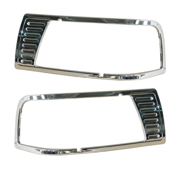 Peterbilt 377 Headlamp Bezel Chrome 16-06264 - Driver Side and Passenger Side #PBP-34-133-R2-S