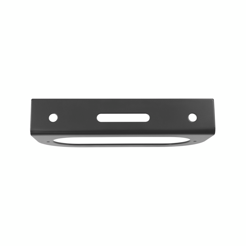 Oval Black Light Bracket With Flange - 1 Hole