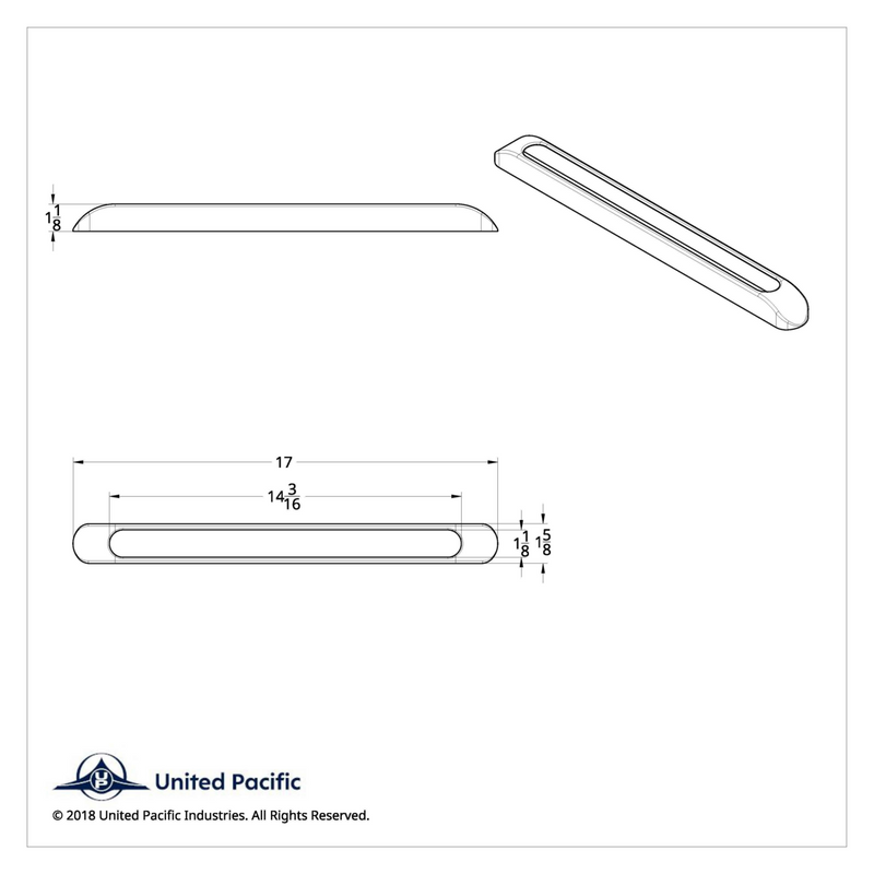 UP-34047 17" LED Light Bar Bezel