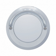 UP-34071 2'' Chrome Plastic Mirror Light Bezel With Visor