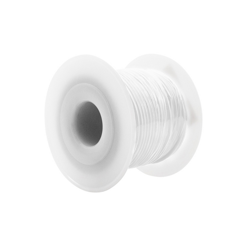 UP-34120 100' Long Primary Wire Roll - White