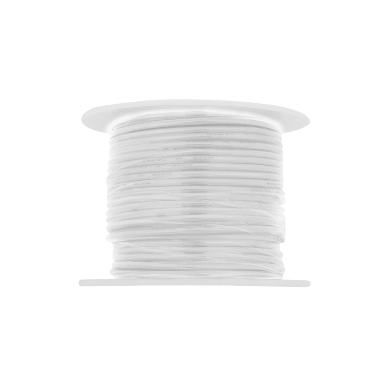UP-34120 100' Long Primary Wire Roll - White