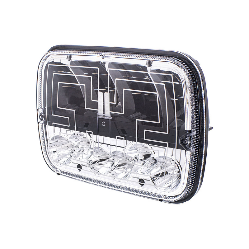 ULTRALIT - Heated 5" X 7" LED Headlight With Polycarbonate Lens & Housing
