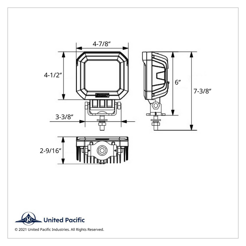 5 High Power LED Heated Work Light - Flood Light