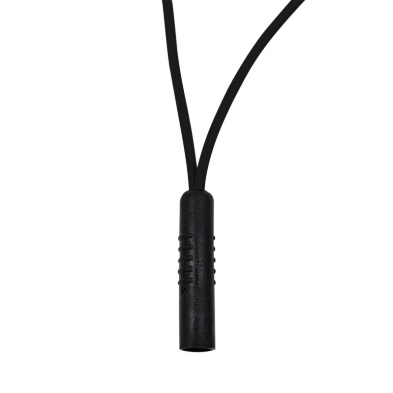 0.180" Female Plug Black Wire Harness With 50 Plugs-6" Lead (Bulk)
