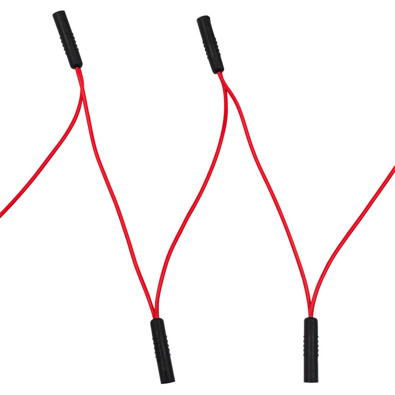 0.180" Female Plug Red Wire Harness With 50 Plugs-6" Lead (Bulk)
