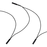 0.180" Female Plug Black Wire Harness With 50 Plugs-12" Lead (Bulk)