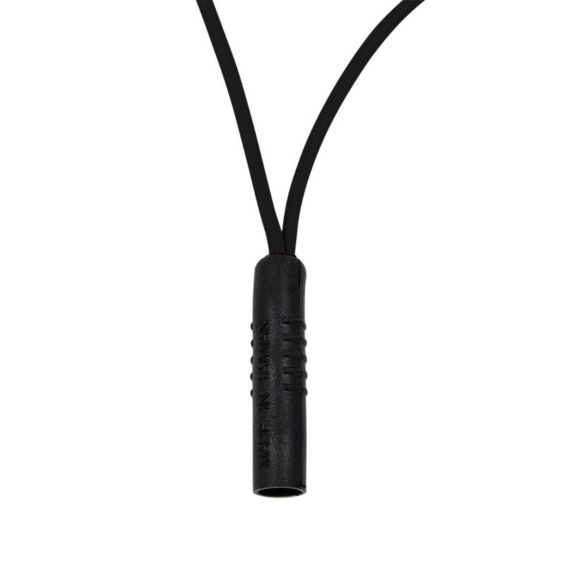 0.180" Female Plug Black Wire Harness With 50 Plugs-12" Lead (Bulk)