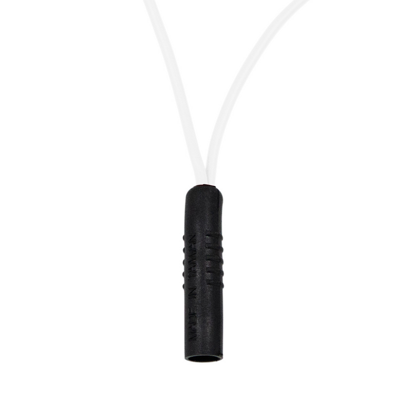 0.180" Female Plug White Wire Harness With 50 Plugs-12" Lead (Bulk)
