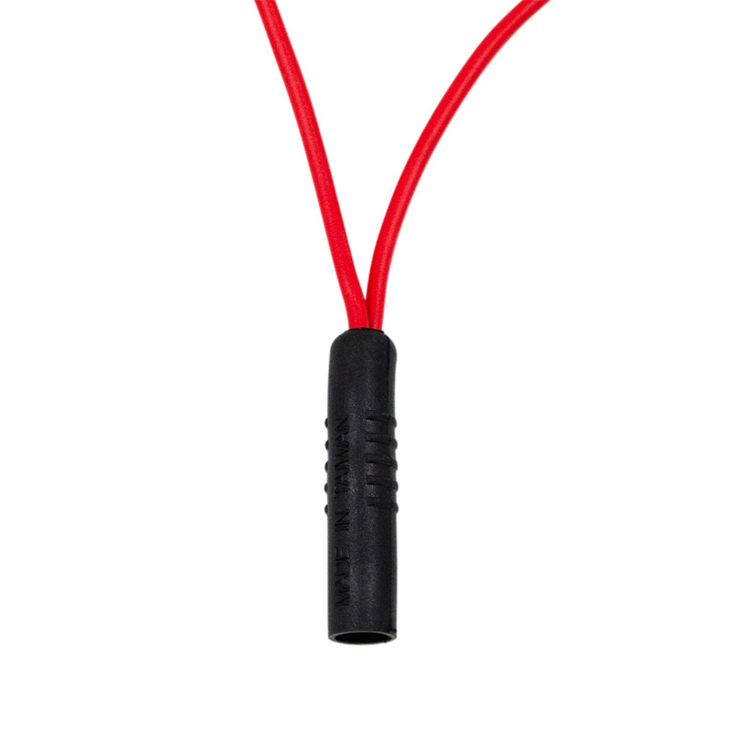 0.180" Female Plug Red Wire Harness With 50 Plugs-12" Lead (Bulk)