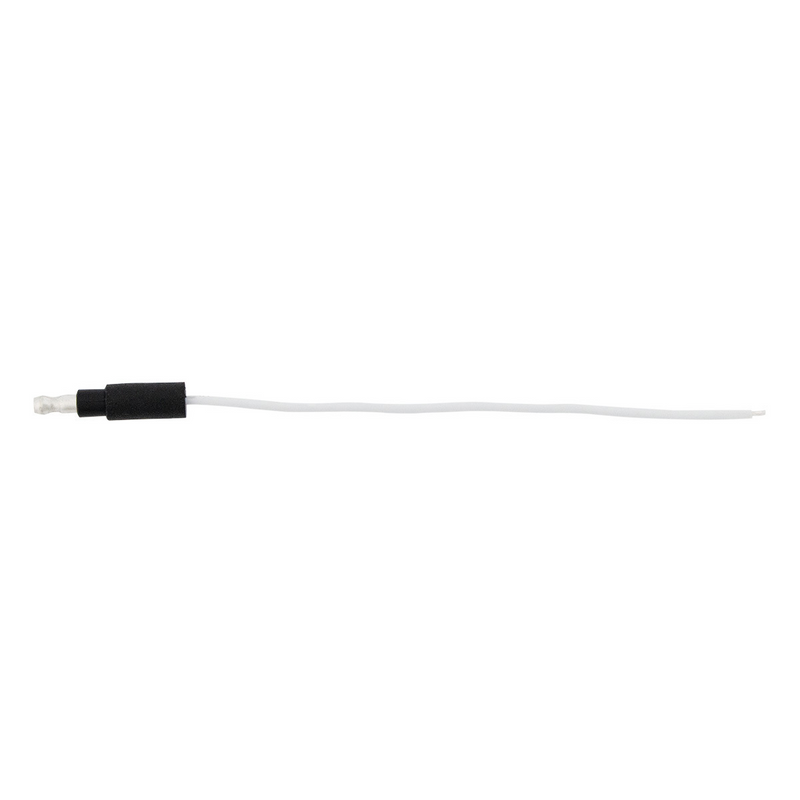 6" Single Lead Wire With .180 Bullet Termination & Stripped End - White
