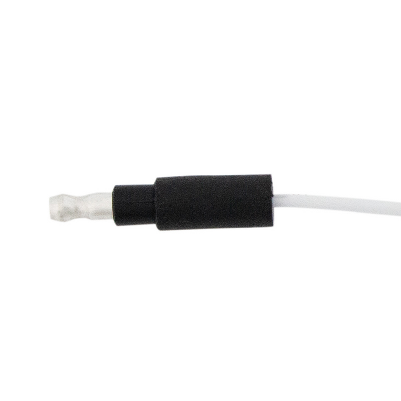 6" Single Lead Wire With .180 Bullet Termination & Stripped End - White