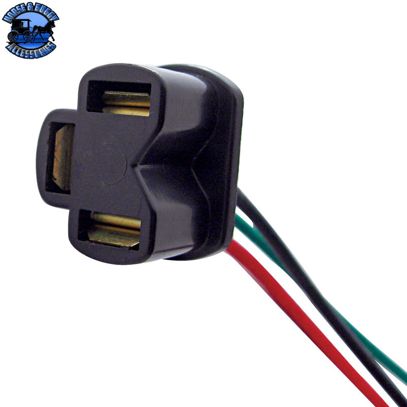 3 Contact Female Headlight Pigtail For H4 Halogen Bulb (Choose Quantity)