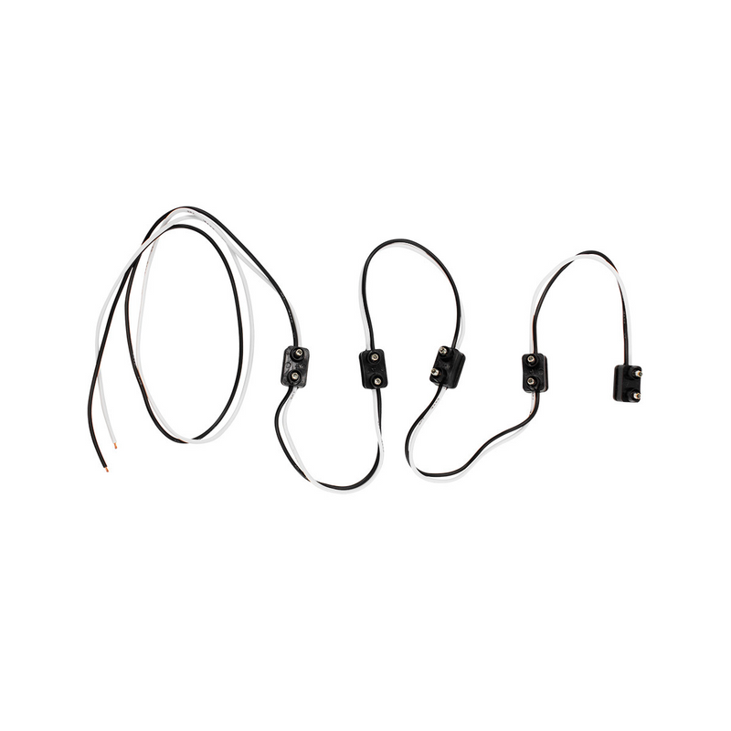 UP-34224 2 Prong Plug Wiring Harness With 5 Plugs & 7" Lead (Bulk)