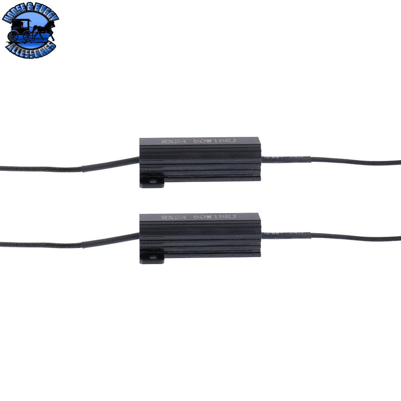 UP-34237 Load Resistor Kit Solves LED Issue (FOR HEADLIGHTS) - 50 Watt/15 Ohm - Competition Series
