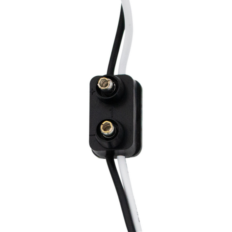 Arnés de cables macho de 2 clavijas, 8 unidades, 16 G, cable entre enchufes de 7"
