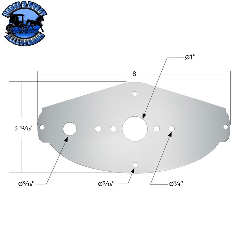 UP-34272 304 Stainless Steel Above Door Dome Light Plate For 2008-2017 Freightliner Cascadia Dome Light Plate Light Gray