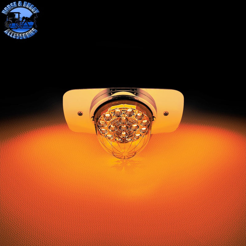 UP-34273 304 Stainless Steel Turn Signal Light Plate For 2008-2017 Freightliner Cascadia Turn Signal Light Plate Black