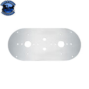 UP-34275 304 Stainless Steel Above Door Dome Light Plate For Kenworth & Peterbilt Trucks Dome Light Plate Light Gray