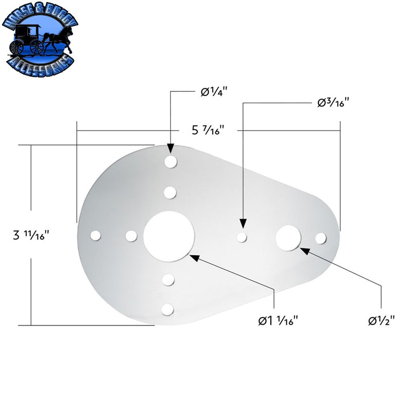 UP-34275 304 Stainless Steel Above Door Dome Light Plate For 1994-2025 Kenworth W900 Dome Light Plate Light Gray