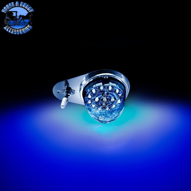 UP-34275 304 Stainless Steel Above Door Dome Light Plate For 1994-2025 Kenworth W900 Dome Light Plate Medium Blue