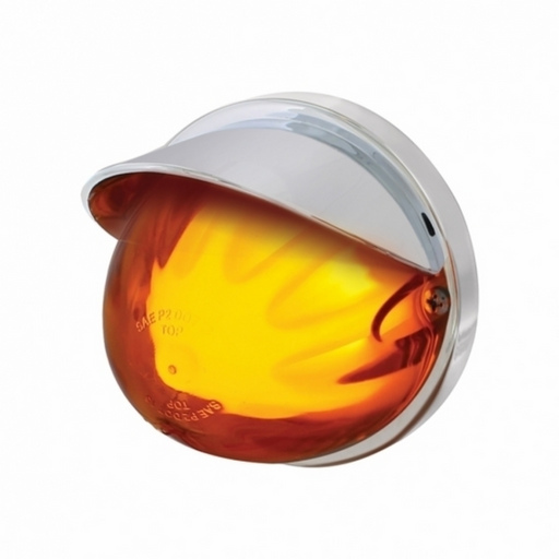 UP-34404 9 LED Dual Function GloLight Watermelon Flush Mount Kit With Visor - Amber LED/Amber Lens