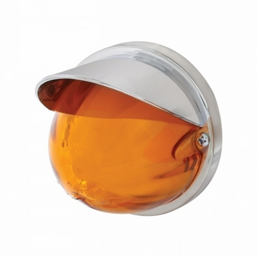 UP-34404 9 LED Dual Function GloLight Watermelon Flush Mount Kit With Visor - Amber LED/Amber Lens