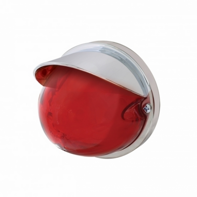 UP-34405 9 LED Dual Function GloLight Watermelon Flush Mount Kit With Visor - Red LED/Red Lens