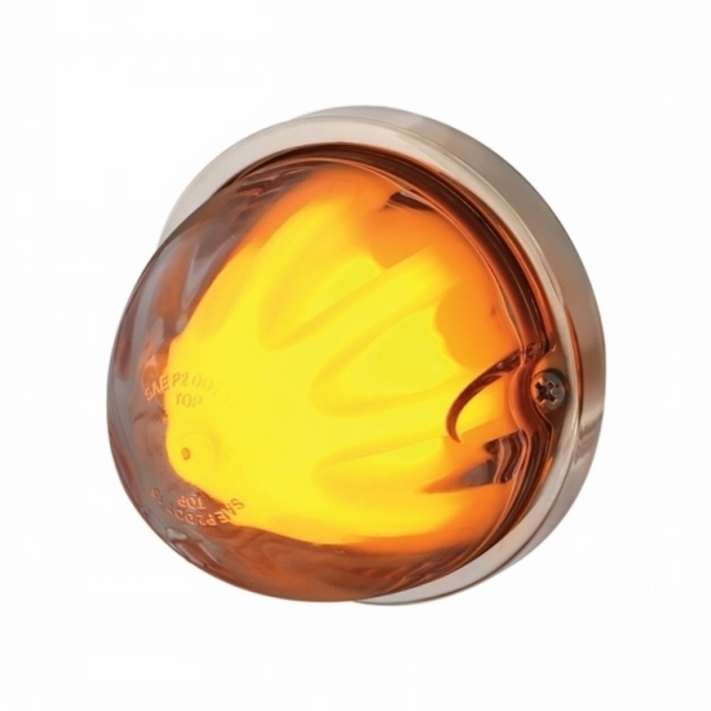 UP-34410 9 LED Dual Function GloLight Watermelon Flush Mount Kit - Amber LED/Clear Lens