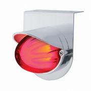 UP-34413 Stainless Light Bracket With 9 LED Dual Function Watermelon GloLight & Visor - Red LED/Red Lens