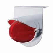 UP-34413 Stainless Light Bracket With 9 LED Dual Function Watermelon GloLight & Visor - Red LED/Red Lens