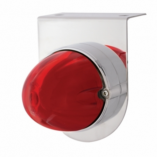 UP-34417 Stainless Light Bracket With 9 LED Dual Function Watermelon GloLight - Red LED/Red Lens