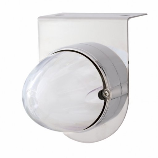 UP-34418 Stainless Light Bracket With 9 LED Dual Function Watermelon GloLight - Amber LED/Clear Lens