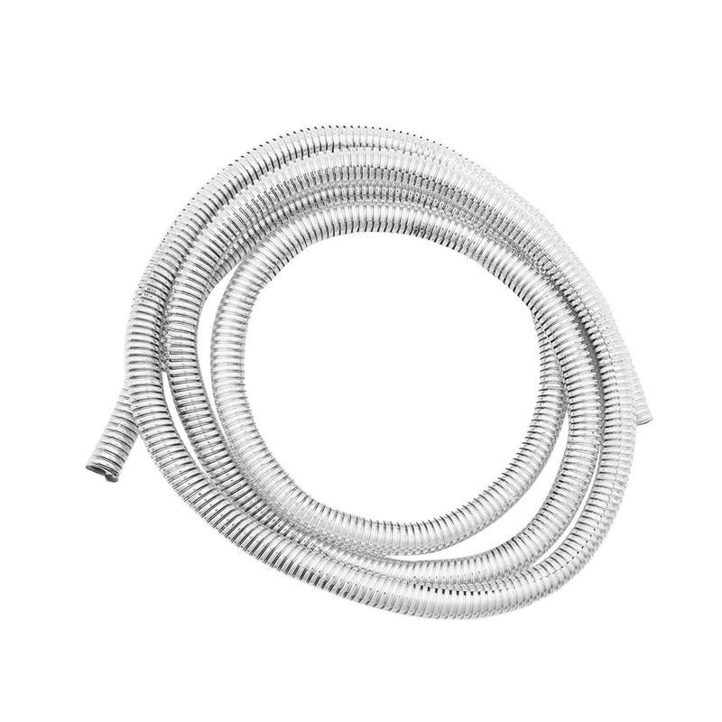 72" Long Chrome Wire Loom - 3/8" Diameter
