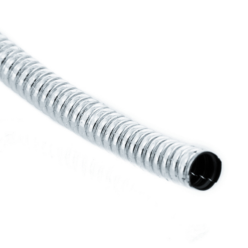 72" Long Chrome Wire Loom - 1/2" Diameter