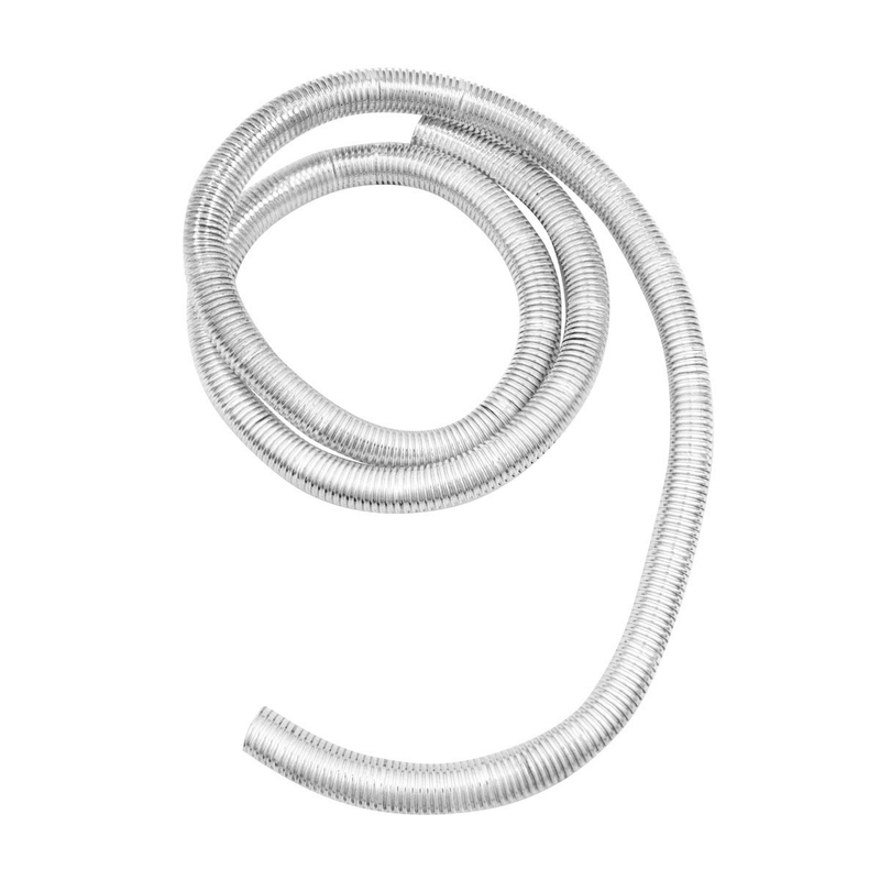 72" Long Chrome Wire Loom - 3/4" Diameter