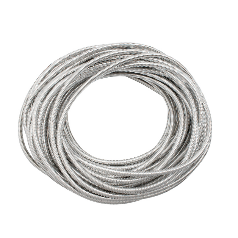UP-34815 100' Chrome Wire Loom Roll - 1/4" Diameter