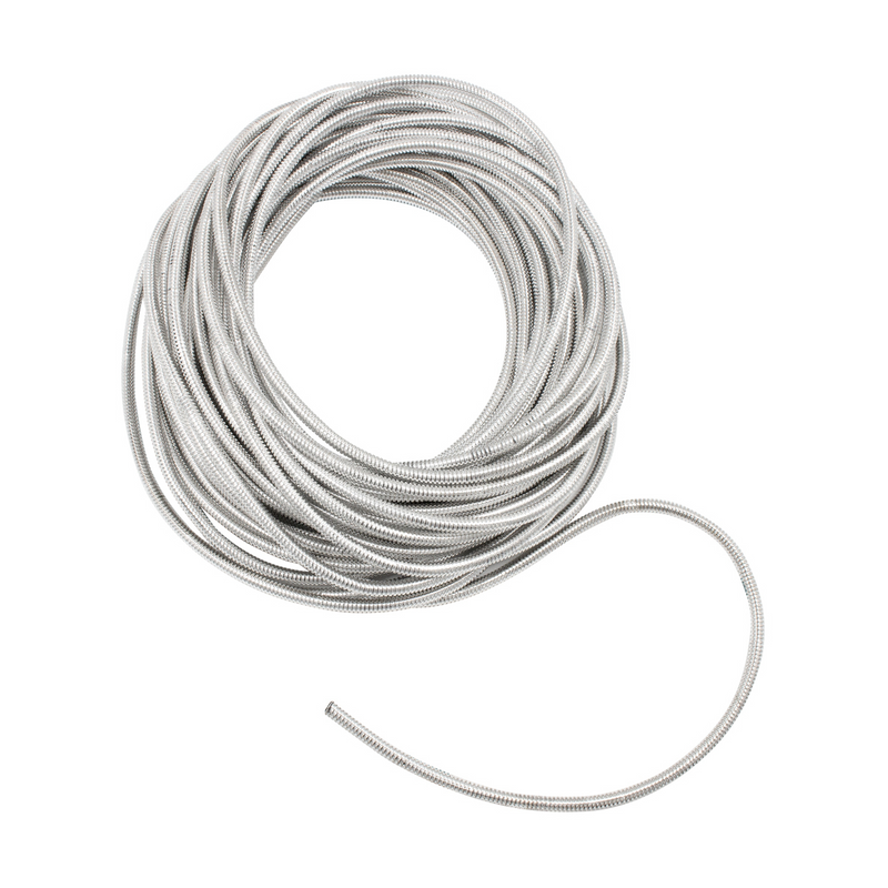 UP-34815 100' Chrome Wire Loom Roll - 1/4" Diameter