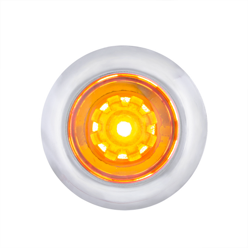 ArcBlast LED Dual Function 3/4" Mini Clearance/Marker Light - Amber LED/Amber Lens