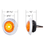 ArcBlast LED Dual Function 3/4" Mini Clearance/Marker Light - Amber LED/Amber Lens