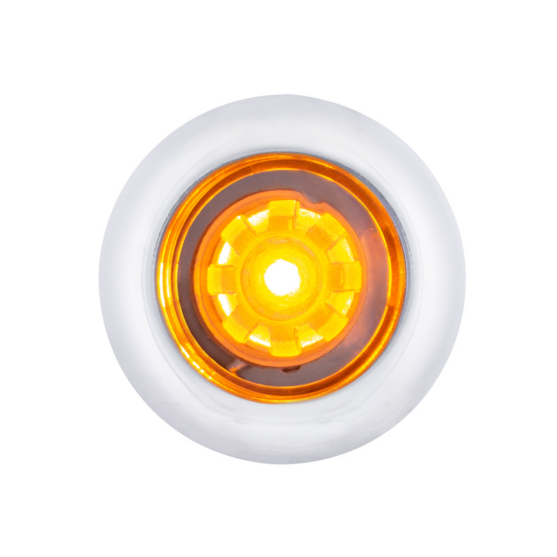 ArcBlast LED Dual Function 3/4" Mini Clearance/Marker Light - Amber LED/Clear Lens